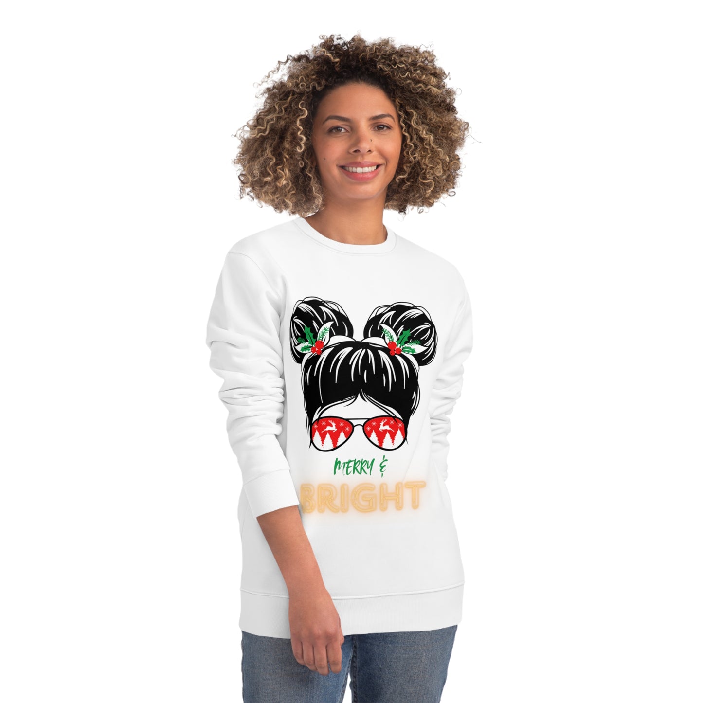 Merry & Bright Unisex Sweatshirt - Festive Holiday Apparel for Cozy Celebrations