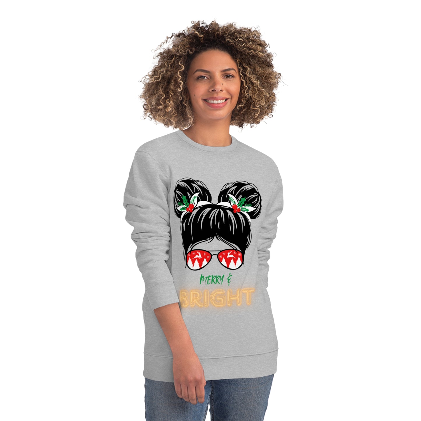 Merry & Bright Unisex Sweatshirt - Festive Holiday Apparel for Cozy Celebrations