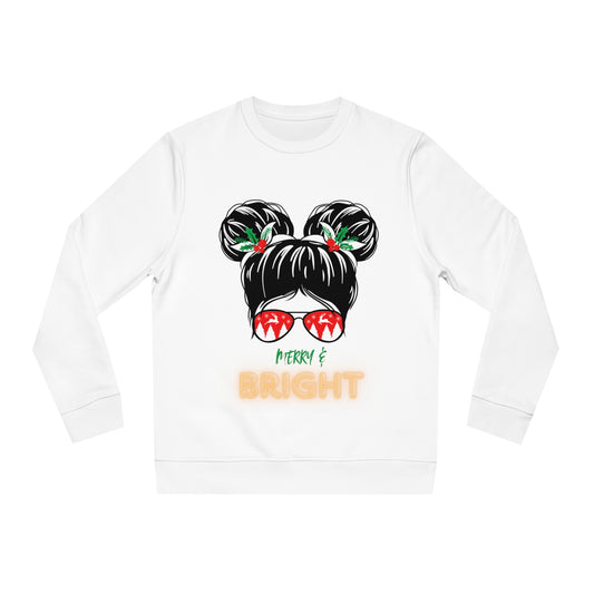 Merry & Bright Unisex Sweatshirt - Festive Holiday Apparel for Cozy Celebrations